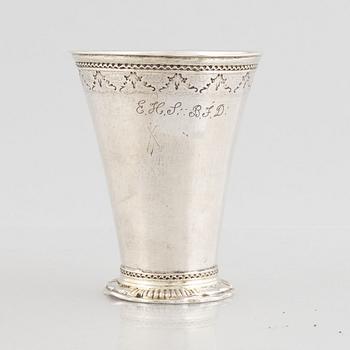 A Swedish 18th Century silver beaker.