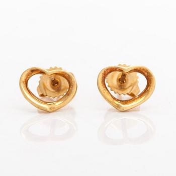 Tiffany & Co, Elsa Peretti, korvakorut, "Open Heart", 18K kultaa.