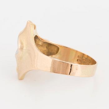 A Lapponia ring, 14K gold, design Björn Weckström, model 'Geisir'.