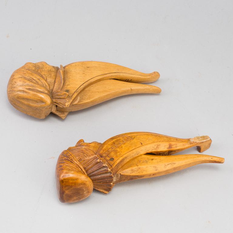 a pair of nutcrackers from the 20th century.