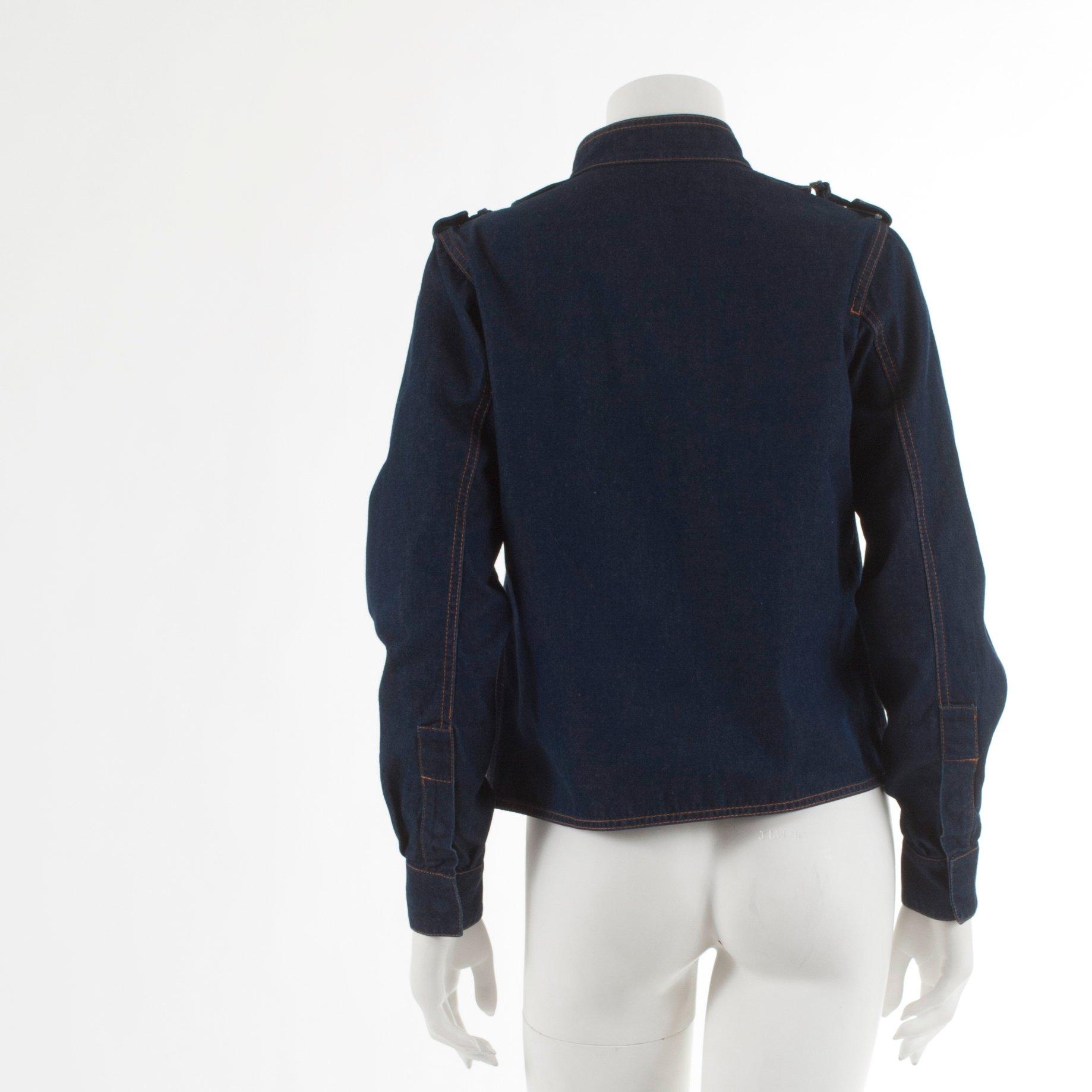 YVES SAINT LAURENT, a denim jacket.