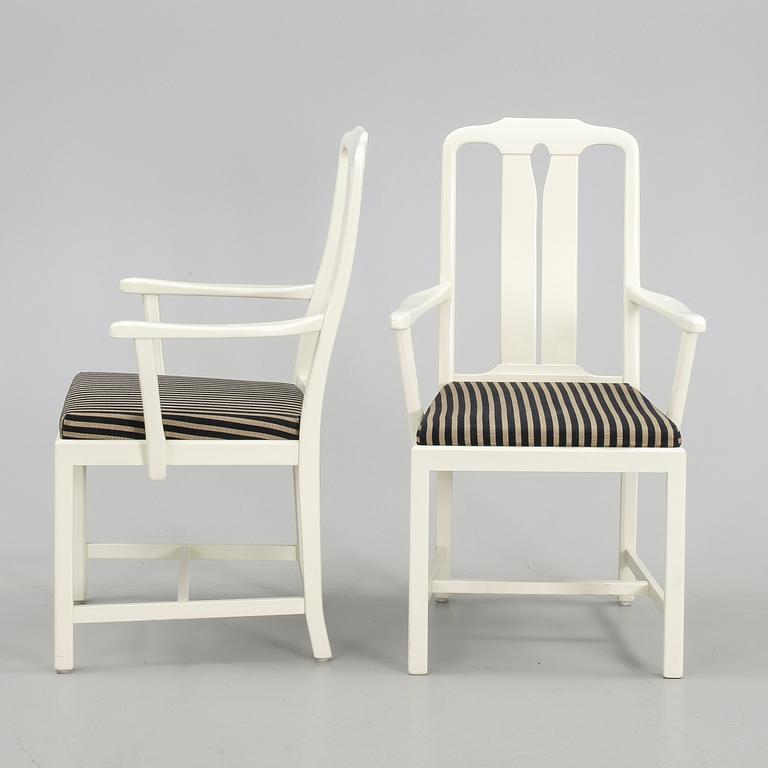 MATSALSGRUPP 11 delar, "Ambassadör", Carl Malmsten, Åfors Möbelfabrik, 1900-talets andra hälft.