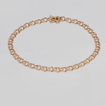 ARMLÄNK, 18K guld, NSE, Köping, 1991. Vikt 7,6 gram.