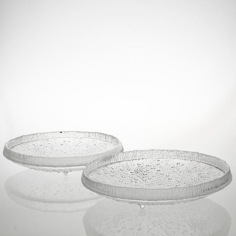 FAT, 2 st, glas, "Ultima Thule" Tapio Wirkkala, Iittala.