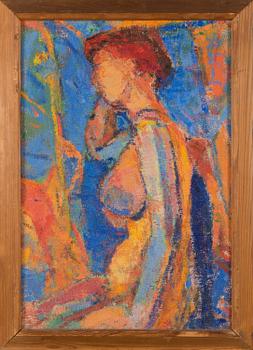 Rafael Wardi, oil on canvas, signed and dated -49.