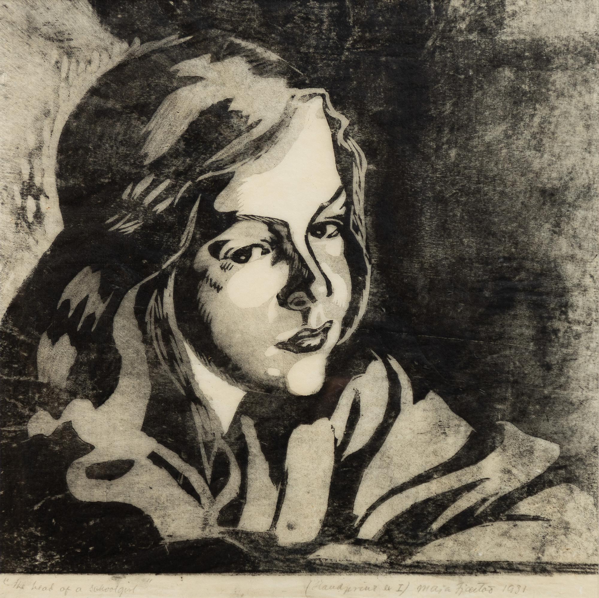 Maja Fjaestad, "The Head of a Schoolgirl".
