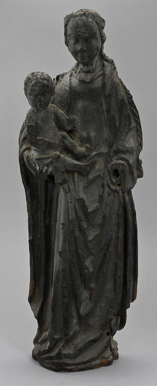 SAKRAL SKULPTUR, ek, sannolikt Italien, 1600/1700-tal.