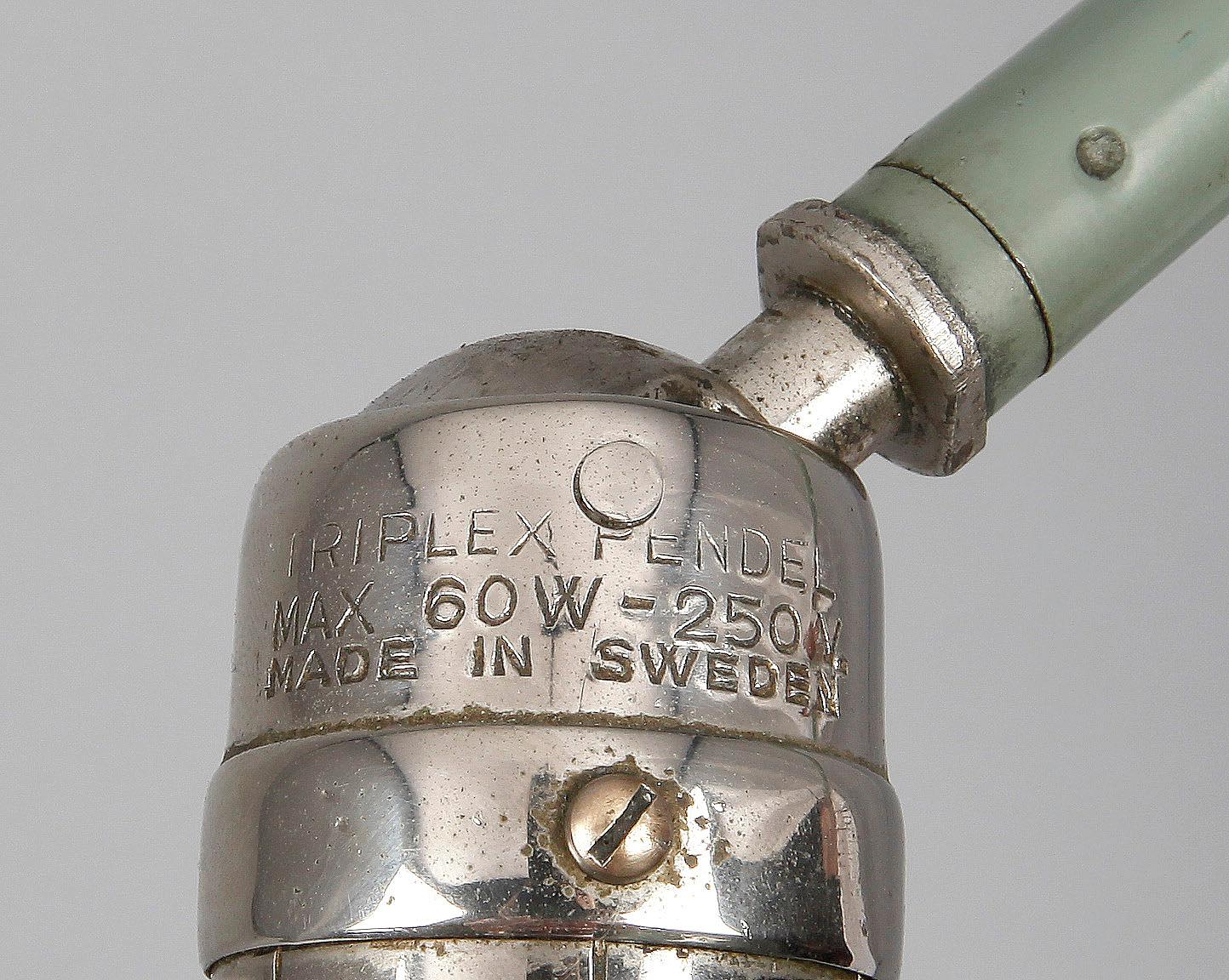 INDUSTRILAMPA, Triplex-pendel, Petter Johansson, 1940/50-tal.