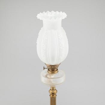 A paraffin lamp by Arvid Böhlmark in Stockholm, made around year 1900.