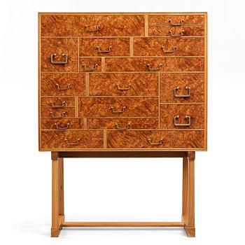 135. Josef Frank, a 'National Museum' mahogany, walnut and burrwood cabinet, Svenskt Tenn, Sweden, 1960-70's.