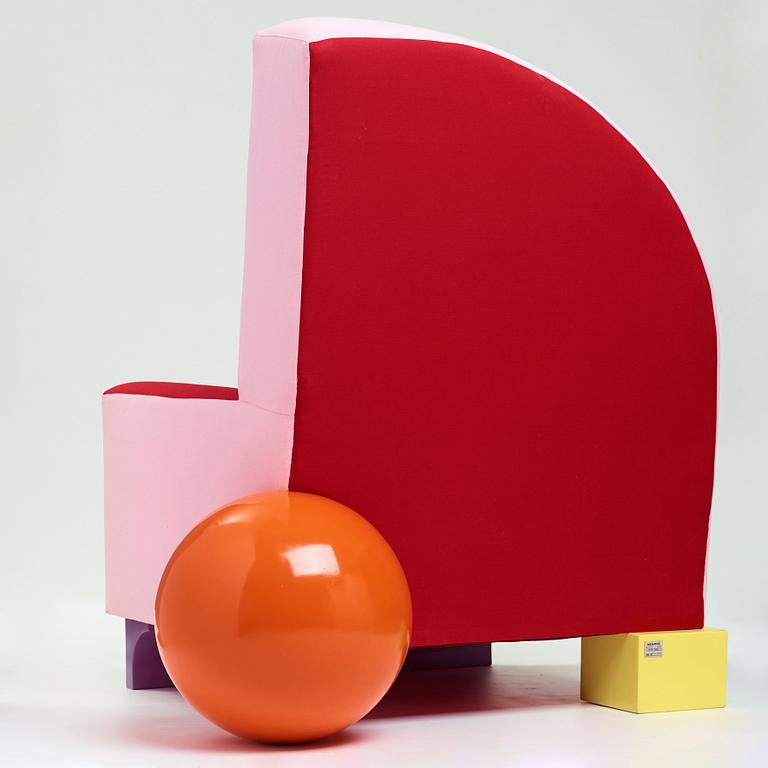 Peter Shire, An early "Bel air" easy chair, Memphis Milan, post 1982.
