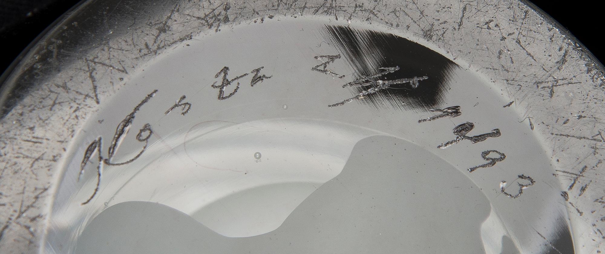 VICKE LINDSTRAND, vas, "Träd i dimma", signerad Kosta LH 1493, 1950-tal.