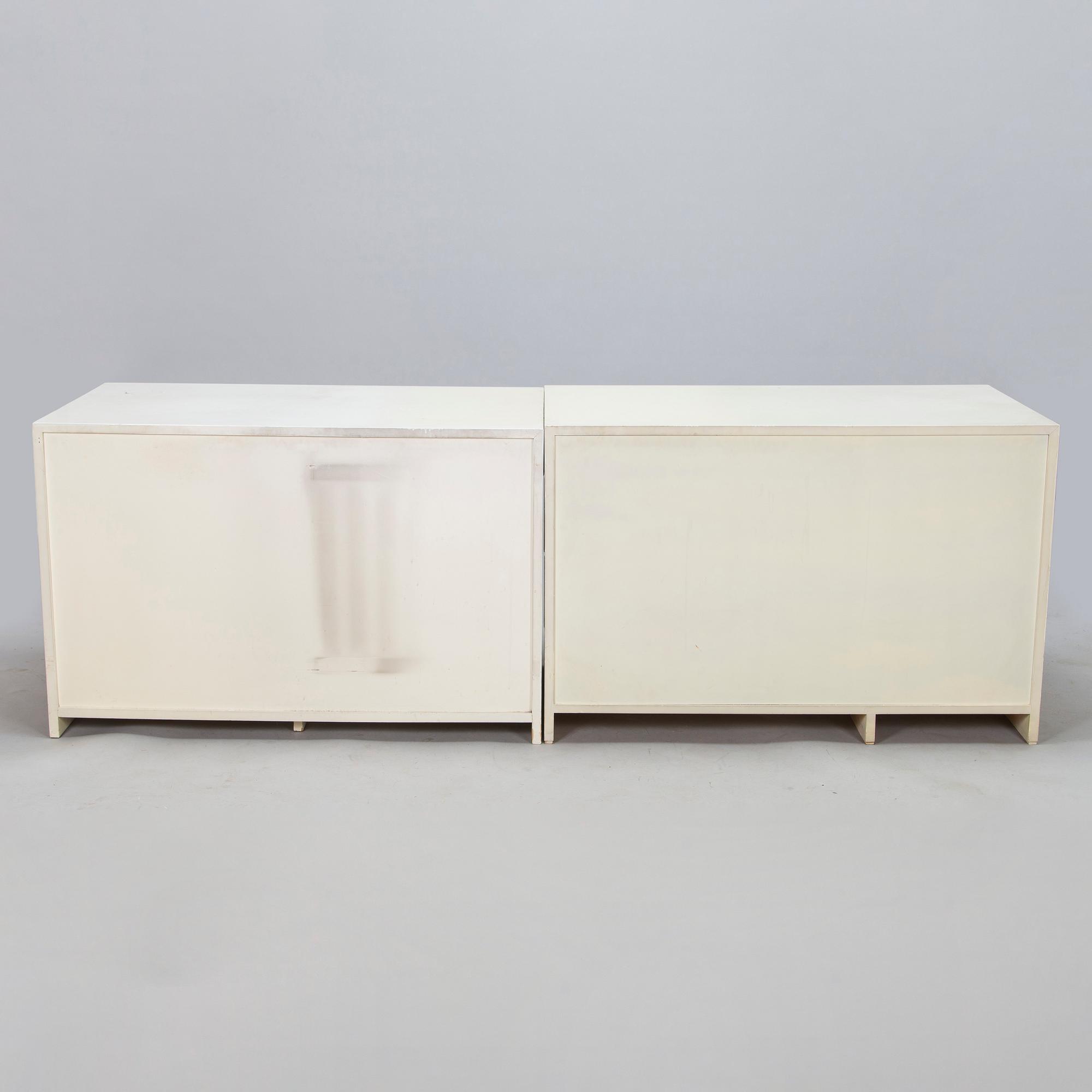 Aulis Leinonen, skrivbord, lådmodul modell 200 och skivan modell T216, Artek 1950-tal.