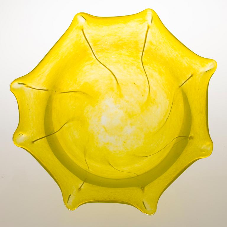 TIINA NORDSTRÖM, konstglas, "Sun ray", signerad Tiina Nordström Nuutajärvi 1996.