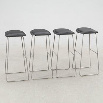 Jasper Morrison, bar stools, 4 pcs, "Hi Pad Stool", Cappellini, Italy, 21st century.