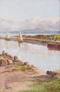 BIRGER SANDZÉN, oil on canvas, signed and dated -93.