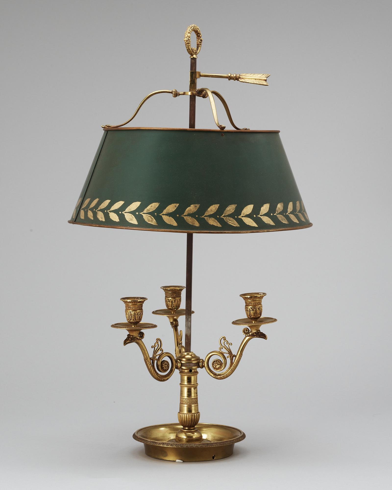 An empire style table lamp.