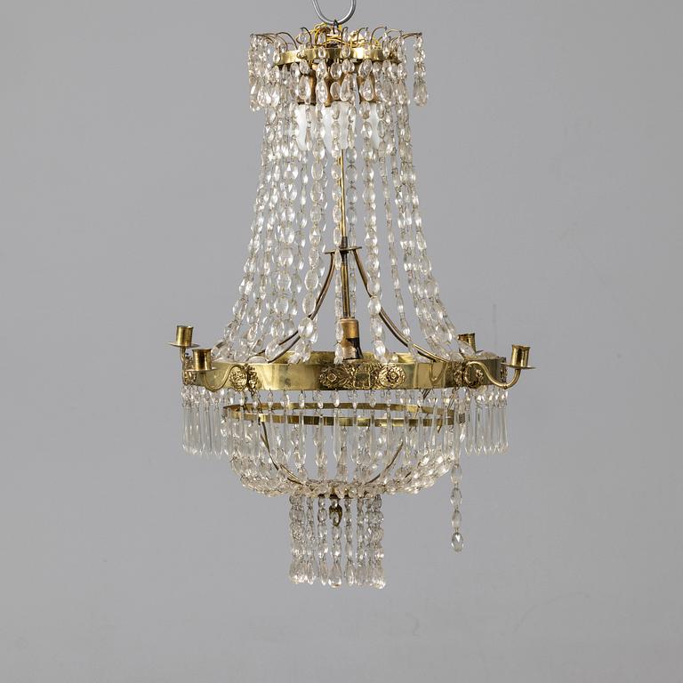 Chandelier, Gustavian style, 20th century.