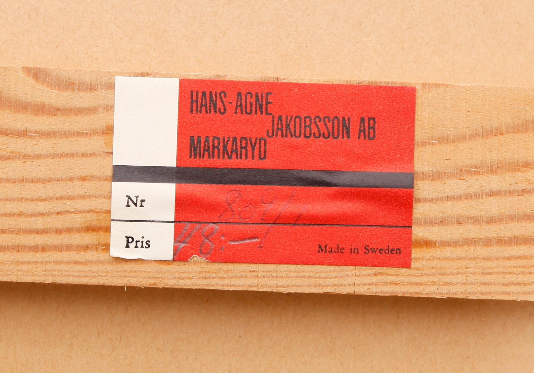 BORD, Hans-Agne Jakobsson, Markaryd, 1900-talets andra hälft.
