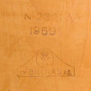 A Billnäs oak wood archive cabinet, Finland mid-20th century.