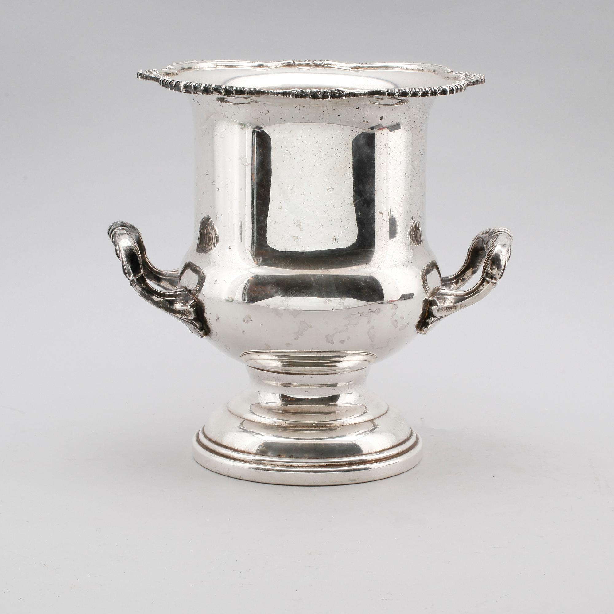 CHAMPAGNEKYLARE, nysilver, Viners, England, 1900-talets första hälft.