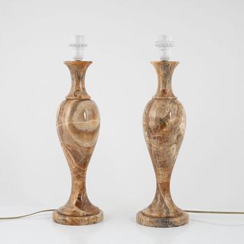 A pair of table lamps, 1970's.