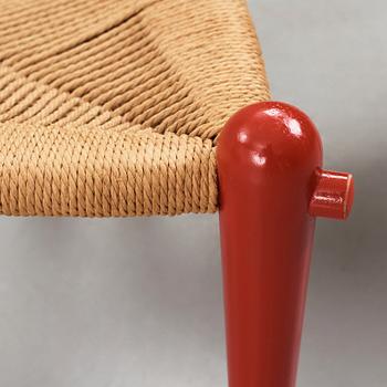 HANS J WEGNER, a pair of stools, model "JH 816" for Johannes Hansen, Denmark 1979.