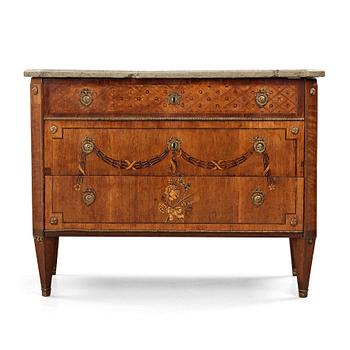 A Gustavian commode by N. P. Stenström, not signed.