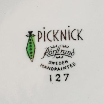 SERVISPORSLIN, 6 delar, "Picknick", Marianne Westman, Rörstrand.