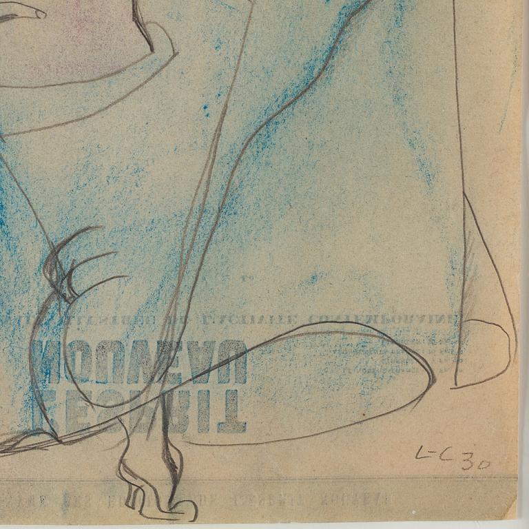 Le Corbusier (Charles-Édouard Jeanneret), Modèle au voile bleu.