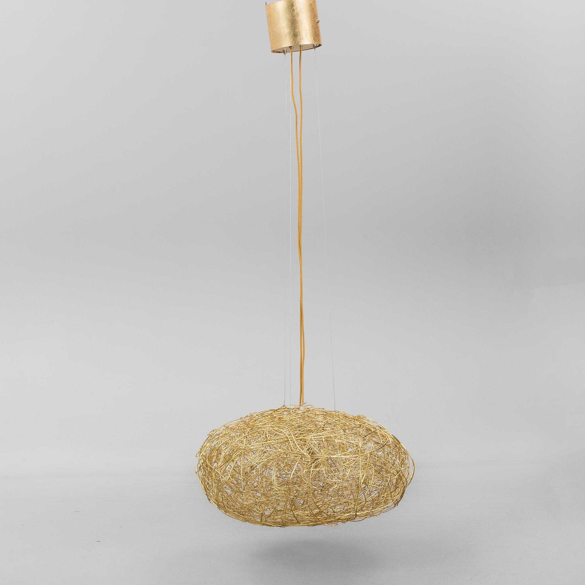 ENZO CATTELINI, 'Fil de Fer Ovale' ceiling light, Catellani & Smith.