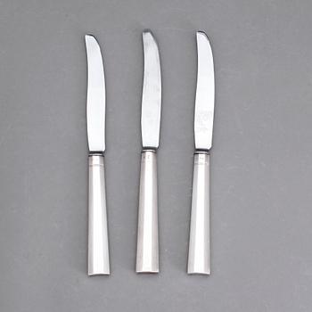 KNIVAR, 15st, silver, Carl Neuendorff d.ä, Karlskrona, 1845.