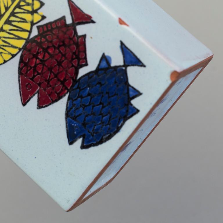 STIG LINDBERG, a stoneware bowls and a vase, 'Reptil' and 'Karneval' from Gustavsberg.