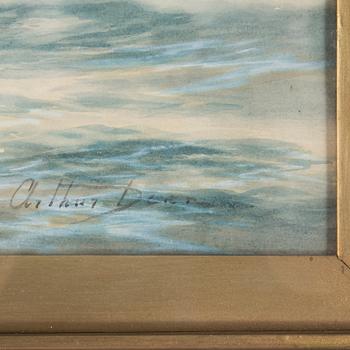 ARTHUR DEAN, akvarell. Signerad.