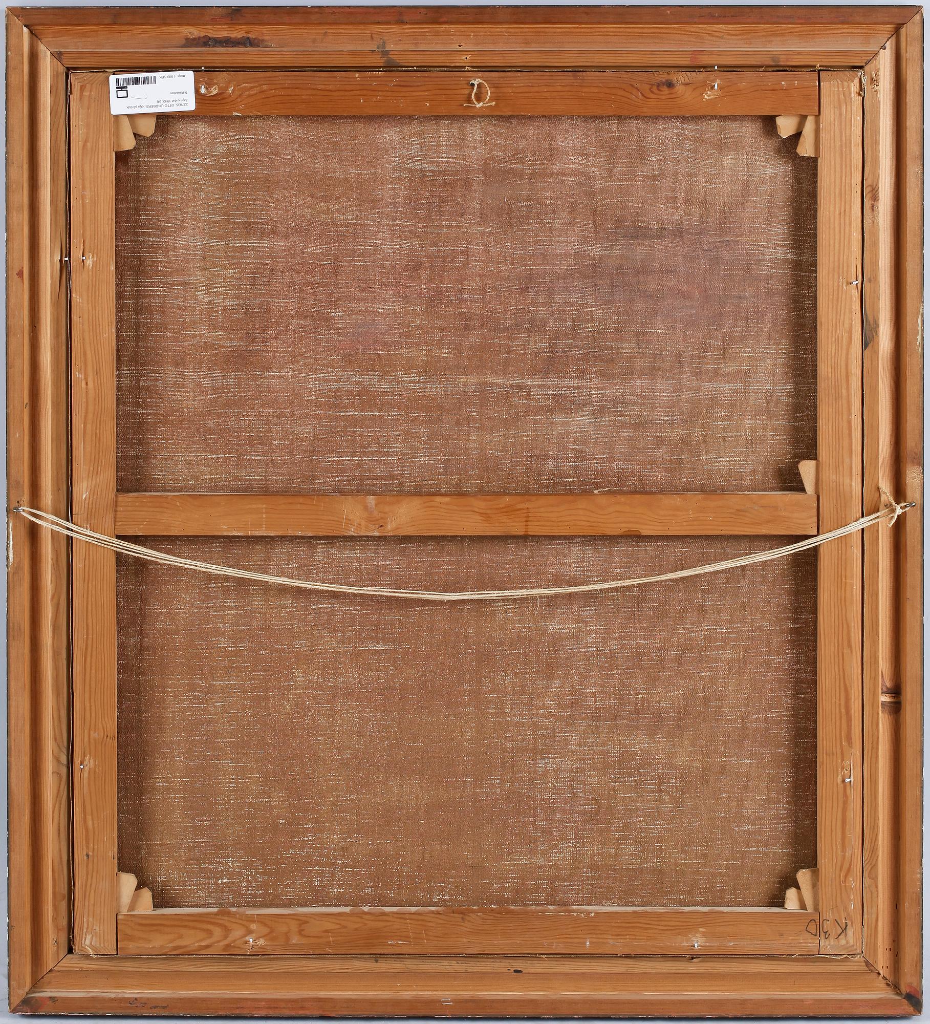 OTTO LINDBERG, olja på duk. Sign o dat 1943.