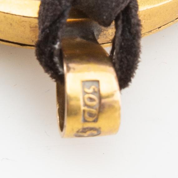 Okänd konstnär omkring 1800, Porträtt av man i profil.
