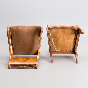 A PAIR OF RUSSIAN ARMCHAIRS, Nikolai I, first half of the 19th century.