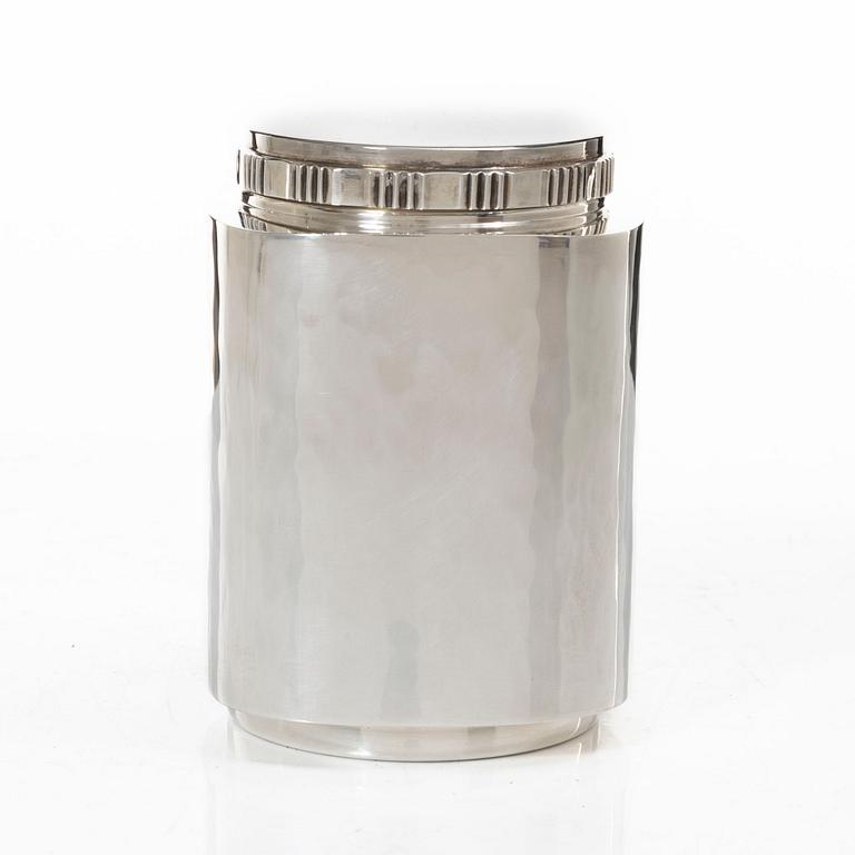 A Swedish silver box with lid, mark of Company MGAB, Uppsala 1968.