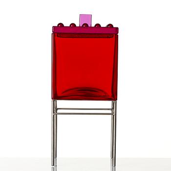 Markku Salo, skulptur, formpressat glas, Nuutajärvi Notsjö, Finland, 1996.