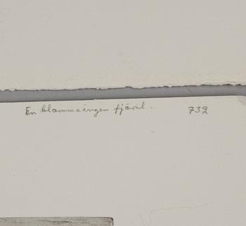 HUGO SIMBERG, etsningar, 2 st, den ena signerad och daterad 1907 i plåten.