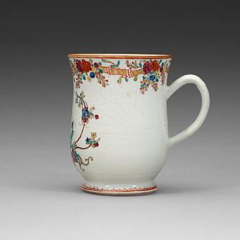 250. A famille rose jug, Qing dynasty, Qianlong (1736-95).