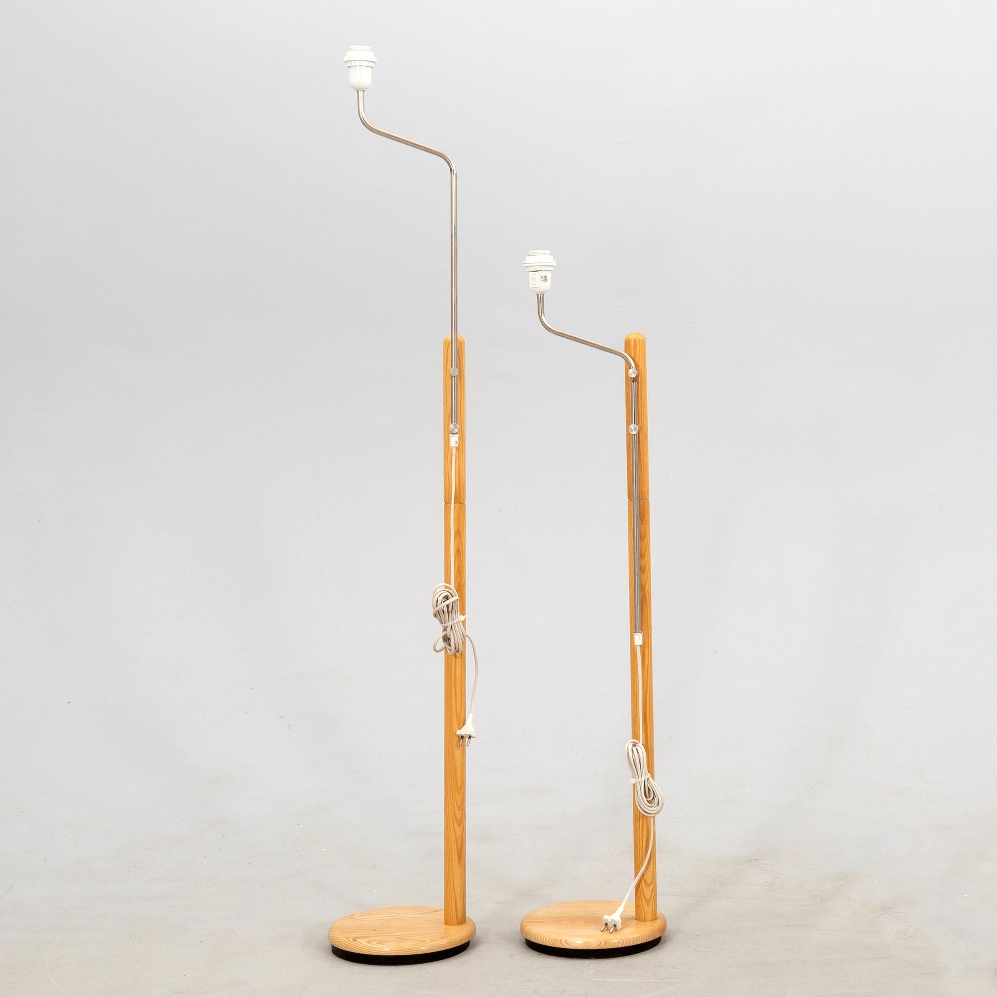 Floor lamps a pair possibly Ateljé Lyktan late 20th century.