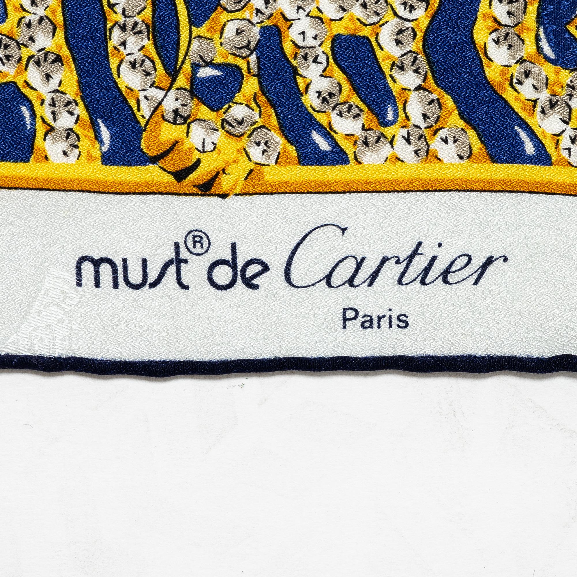 Cartier, a 'Savane Africaine' scarf.