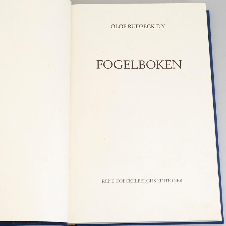 Olof Rudbeck the younger, a portfolio and two books, 1985. Numbered 574/1499. 14 litographs in color are included.