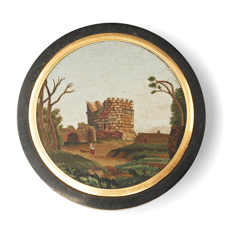 A casket and cover, Italy, 19th century.