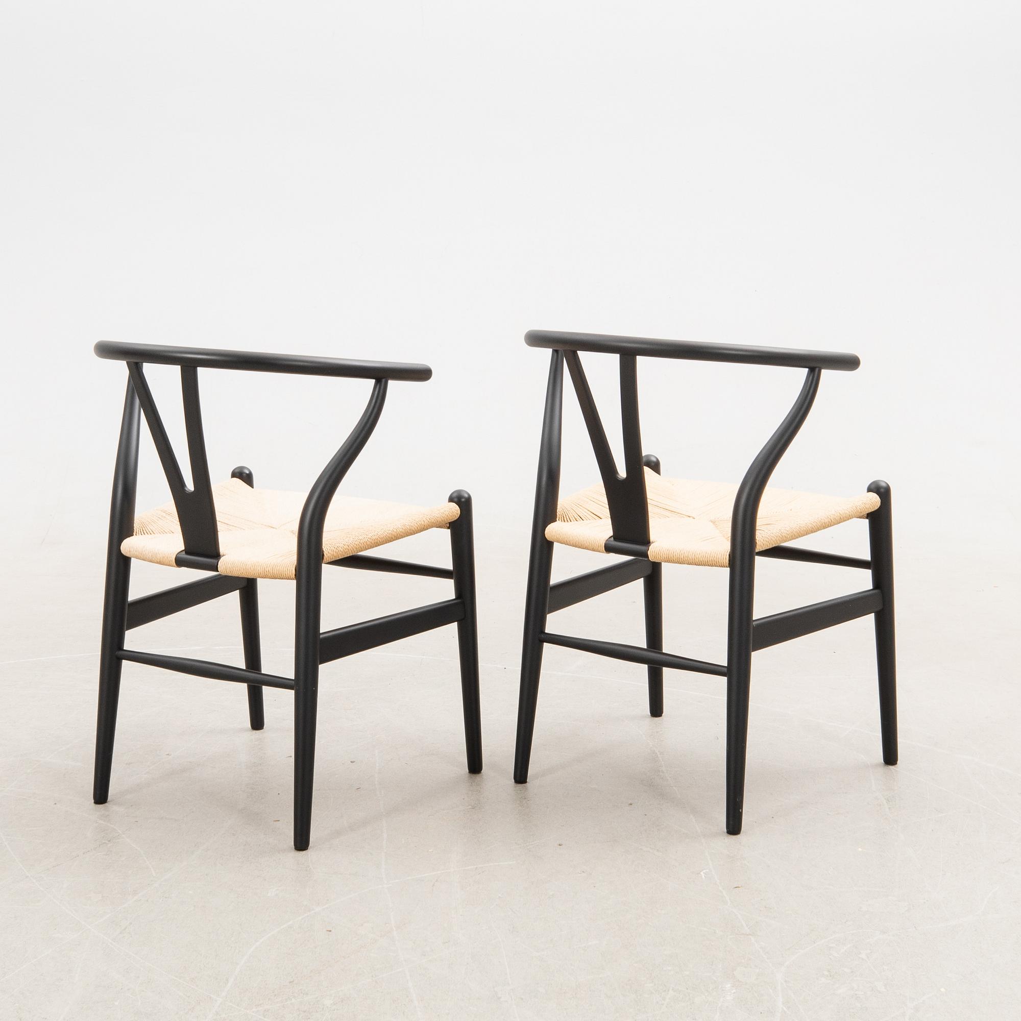 Hans J. Wegner, chairs, 10 pcs, CH-24 "The Y Chair" Carl Hansen & Son Denmark 21st century.
