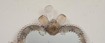 SPEGEL, glas. Venetiansk stil, 1900-tal.