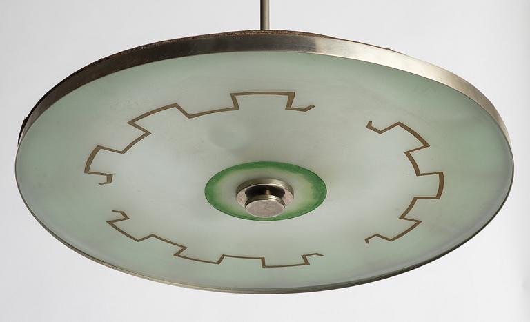 A 1920's/30's Swedish Grace ceciling lamp.