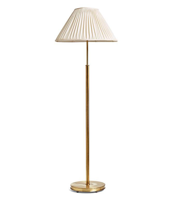 Josef Frank, a model '2148' brass floor lamp, Svenskt Tenn, Sweden, mid 20th century.