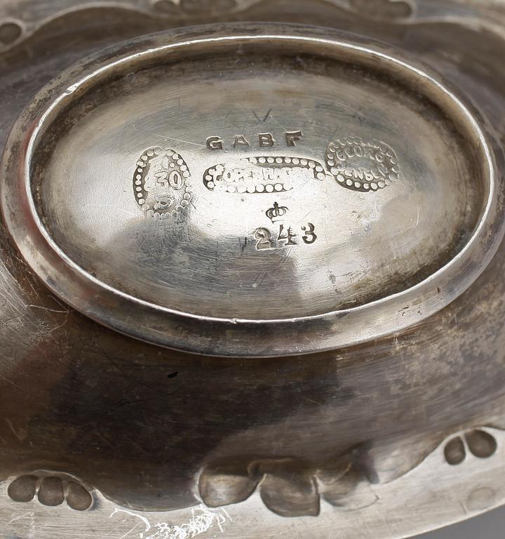 ASKFAT, ett par, silver, George Jensen, Köpenhamn, 1918, tot vikt ca 51 g.